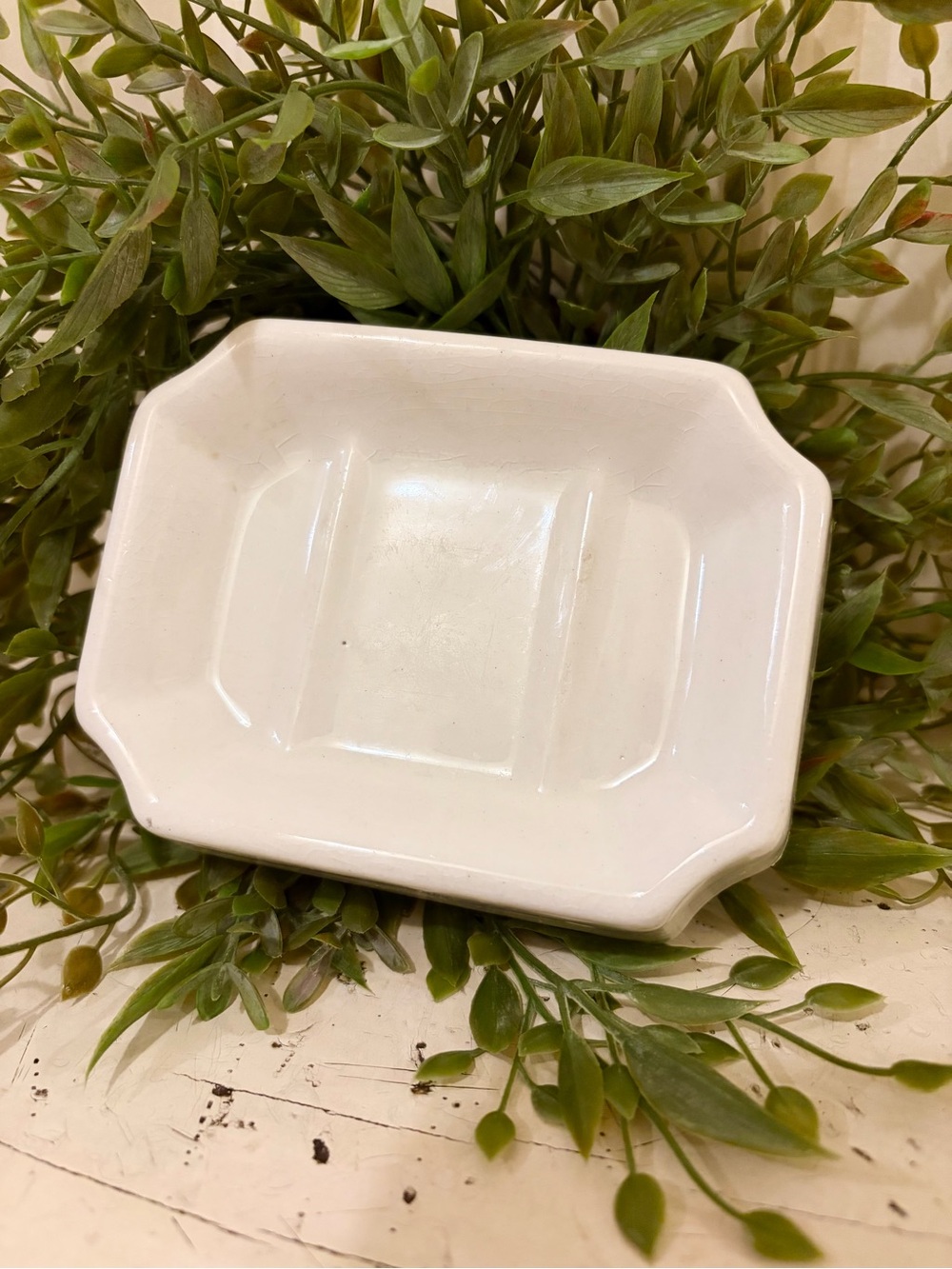 Vintage Ironstone Soap Dish